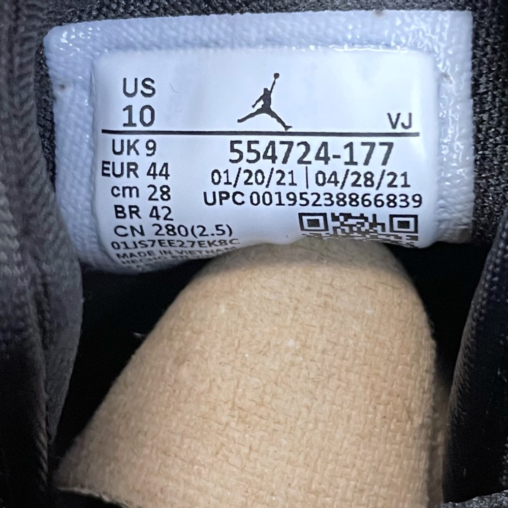 Nike Air Jordan 1 Mid Pollen 554724-177 Yellow Black 10 - Picture 8 of 10
